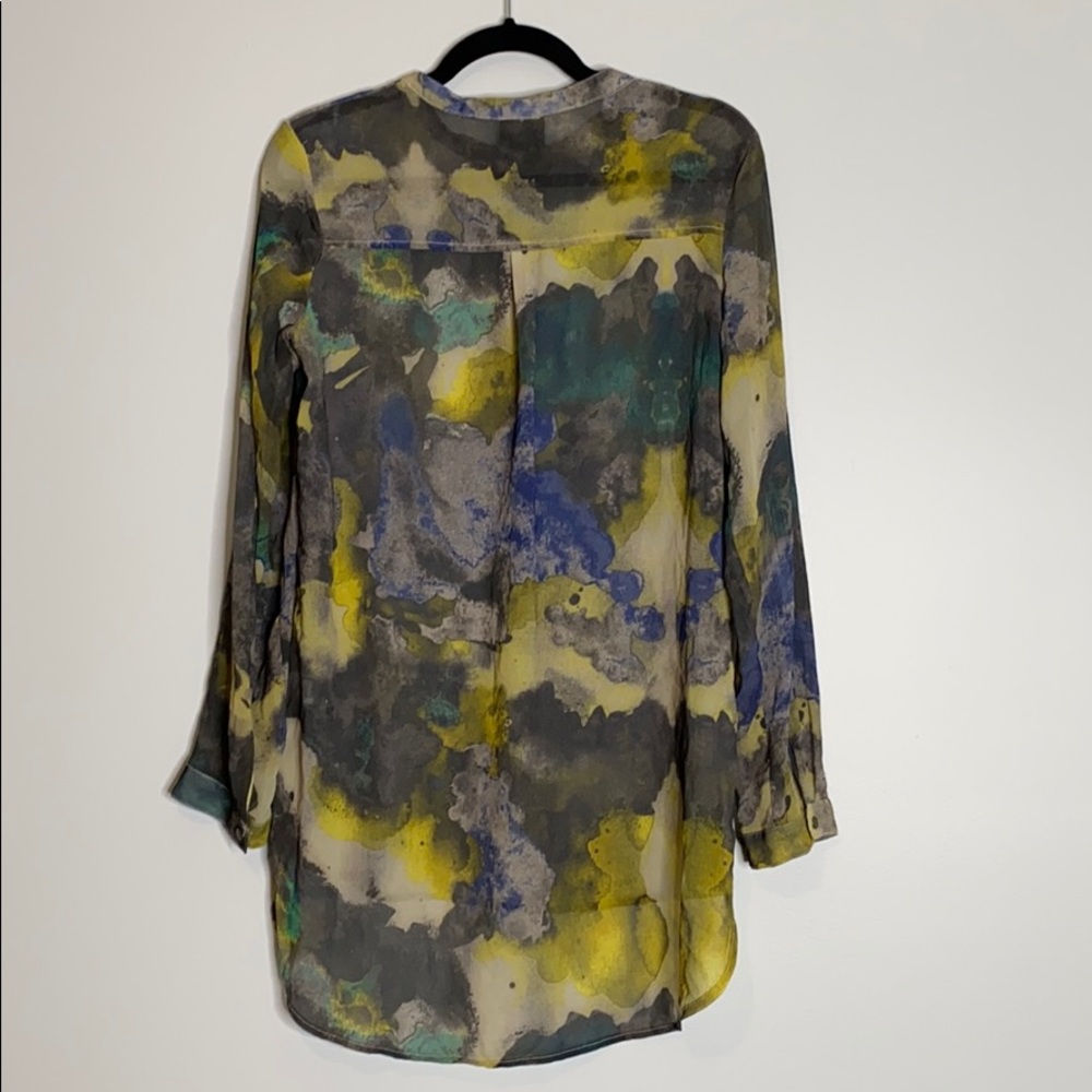 Massimino Watercolor Shirt Zipper Sheer Medium - Picture 4 of 12